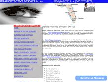 Tablet Screenshot of miamidetectiveservices.com